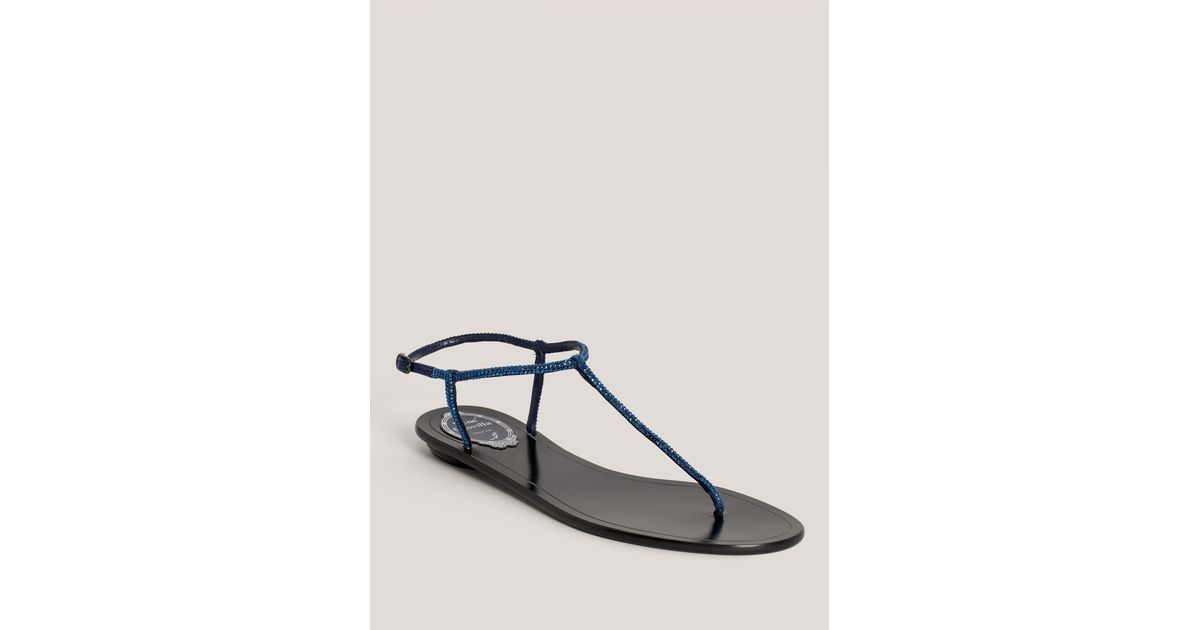 rene caovilla flat sandals