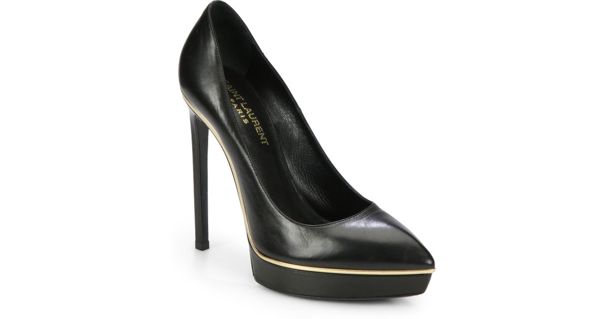 saint laurent janis platform pumps