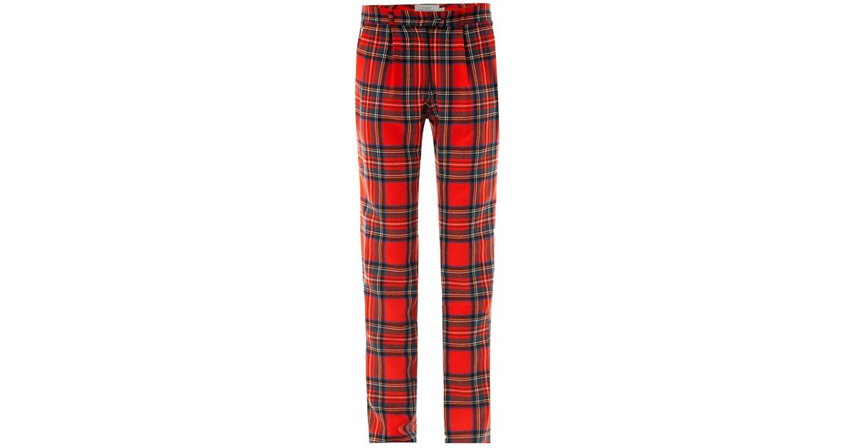 preen by thornton bregazzi bo tartan wool trousers in preen by thornton bregazzi bo tartan wool trousers in