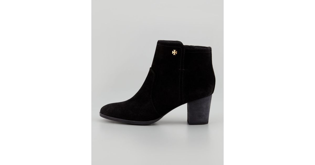 tory burch suede bootie