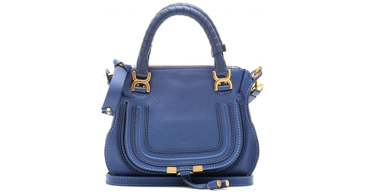 Chlo Baby Marcie Leather Handbag in Blue (scuba blue) | Lyst  