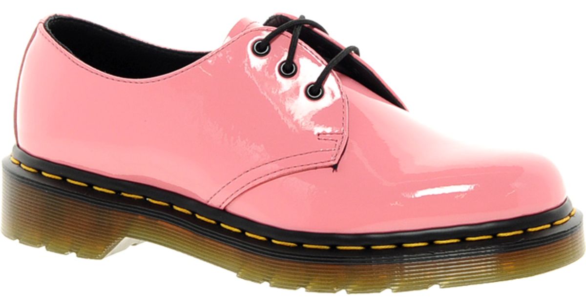 pink patent dr martens