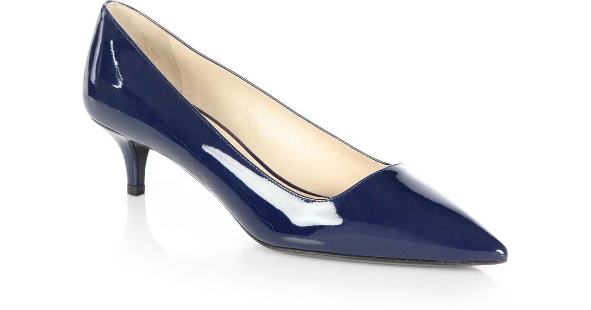 navy patent leather pumps