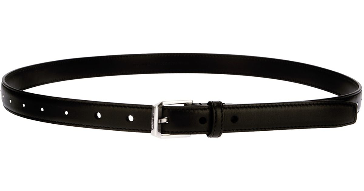slim black belt