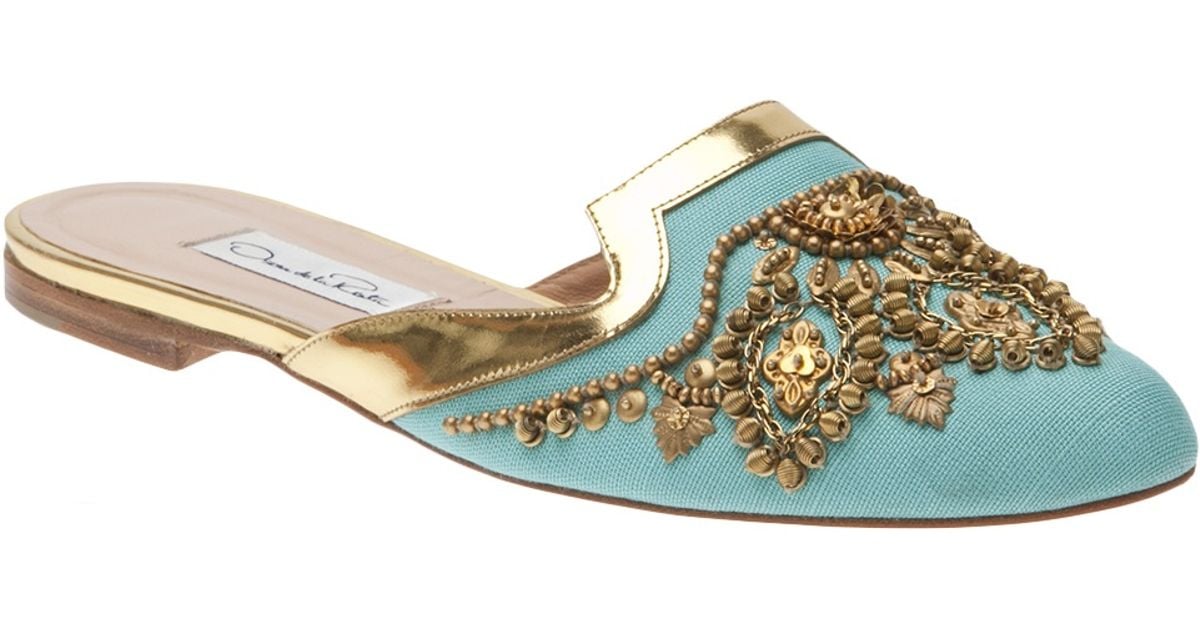 oscar de la renta mules