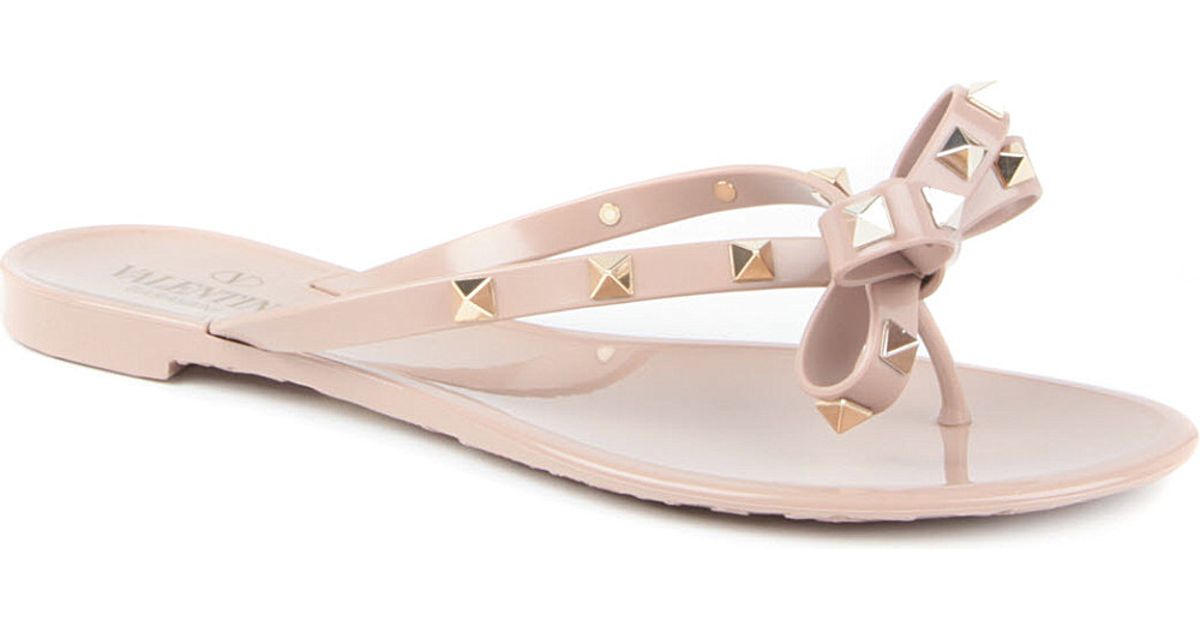 valentino rubber flip flops