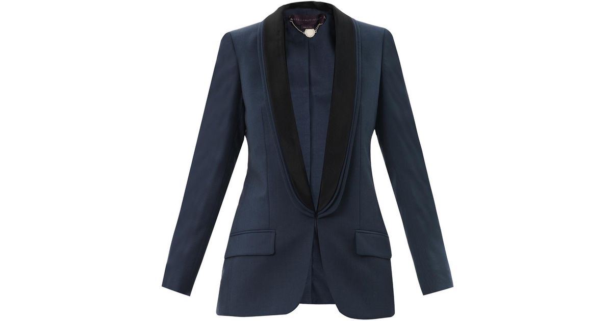 Stella McCartney Matilda Tuxedo Jacket in Blue | Lyst