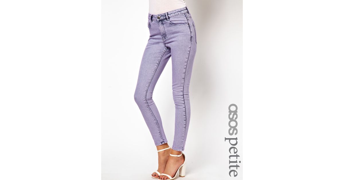 lilac skinny jeans