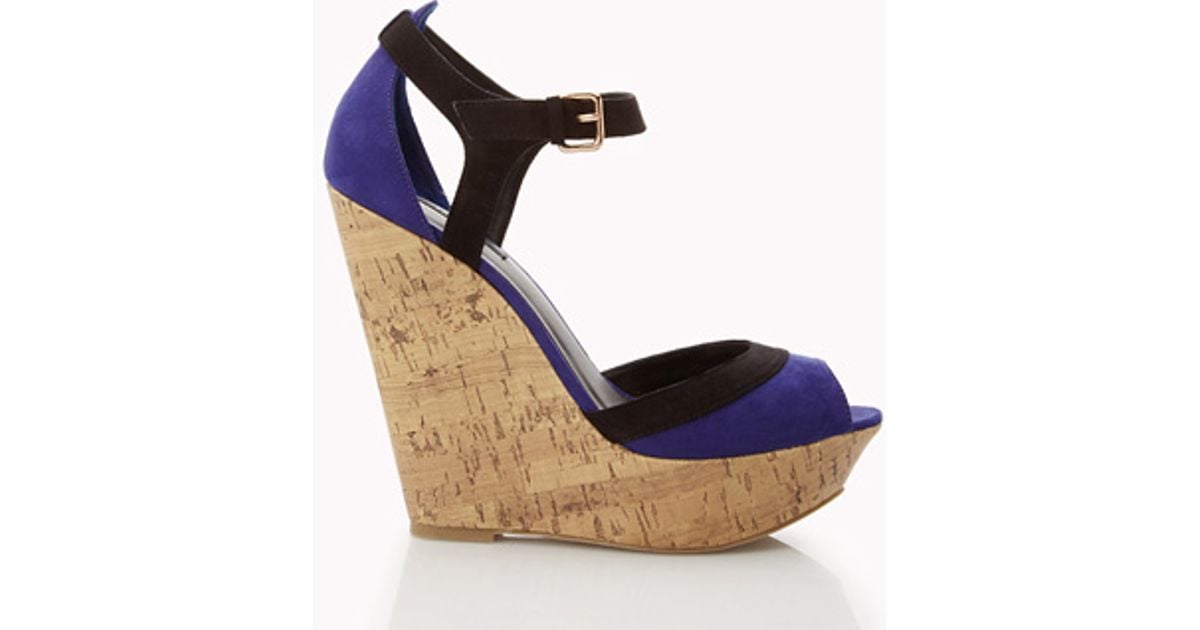 forever 21 black wedges