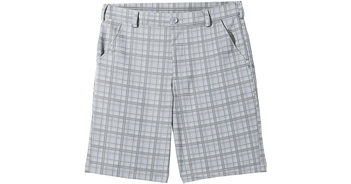 under armour plaid golf shorts