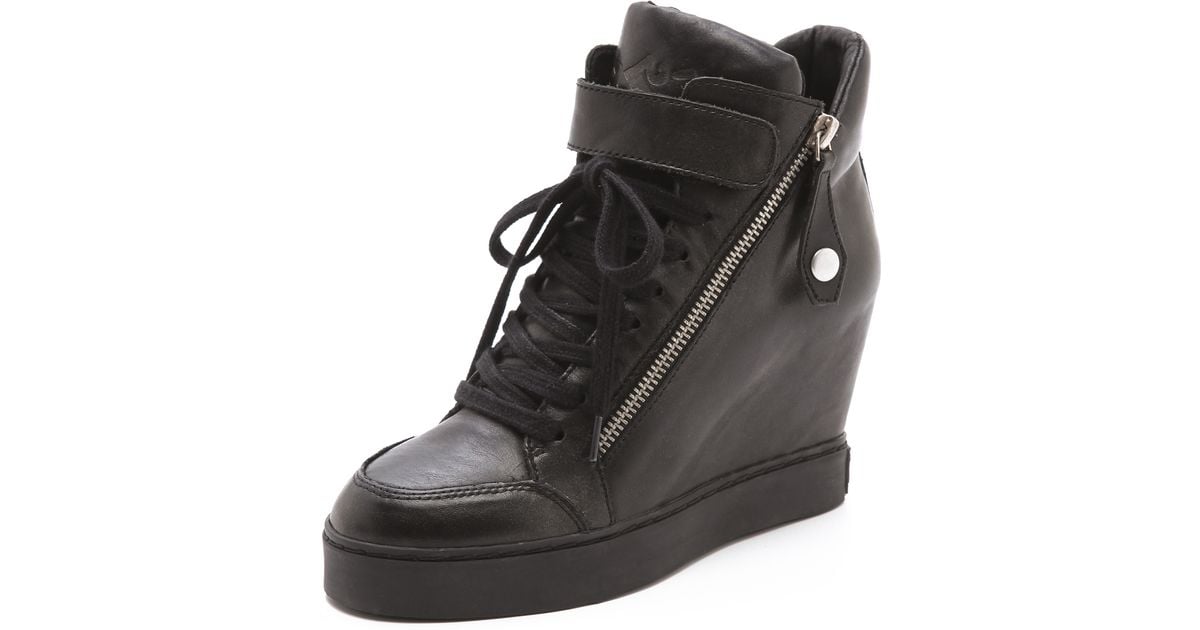 ash leather wedge sneakers