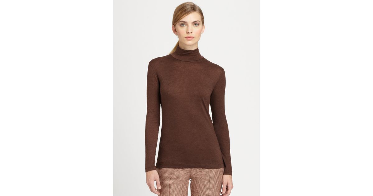lily silk cashmere turtleneck