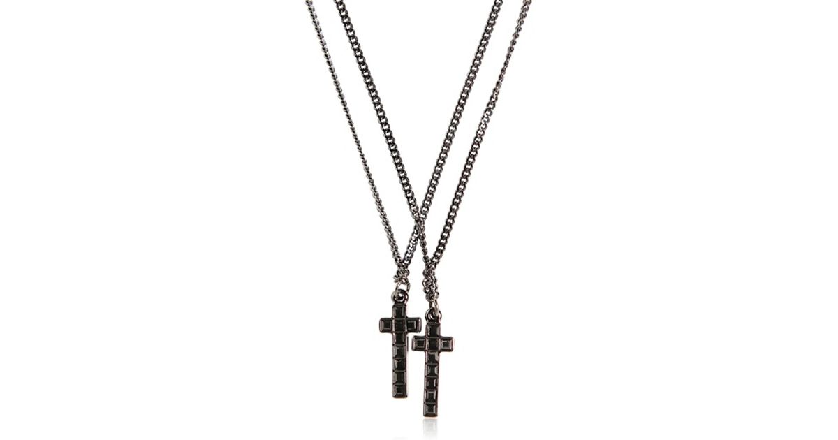 DSquared² Swarovski Cross Pendant 