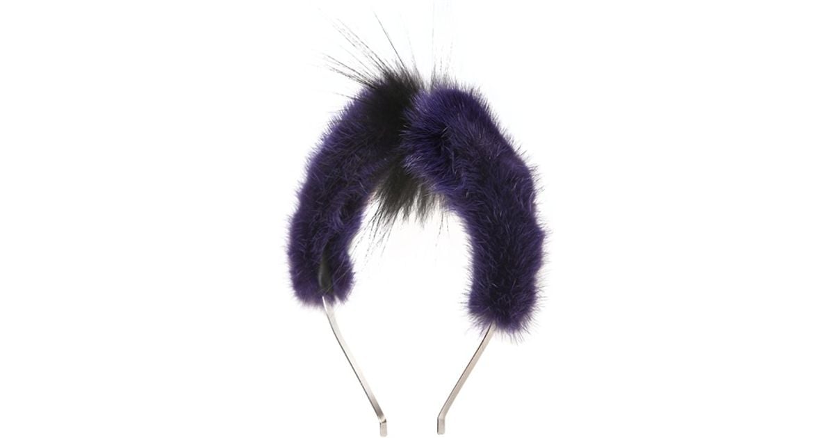 fendi mink headband