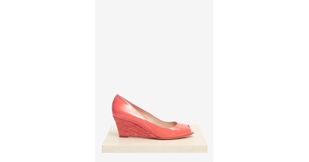 lk bennett patent wedges