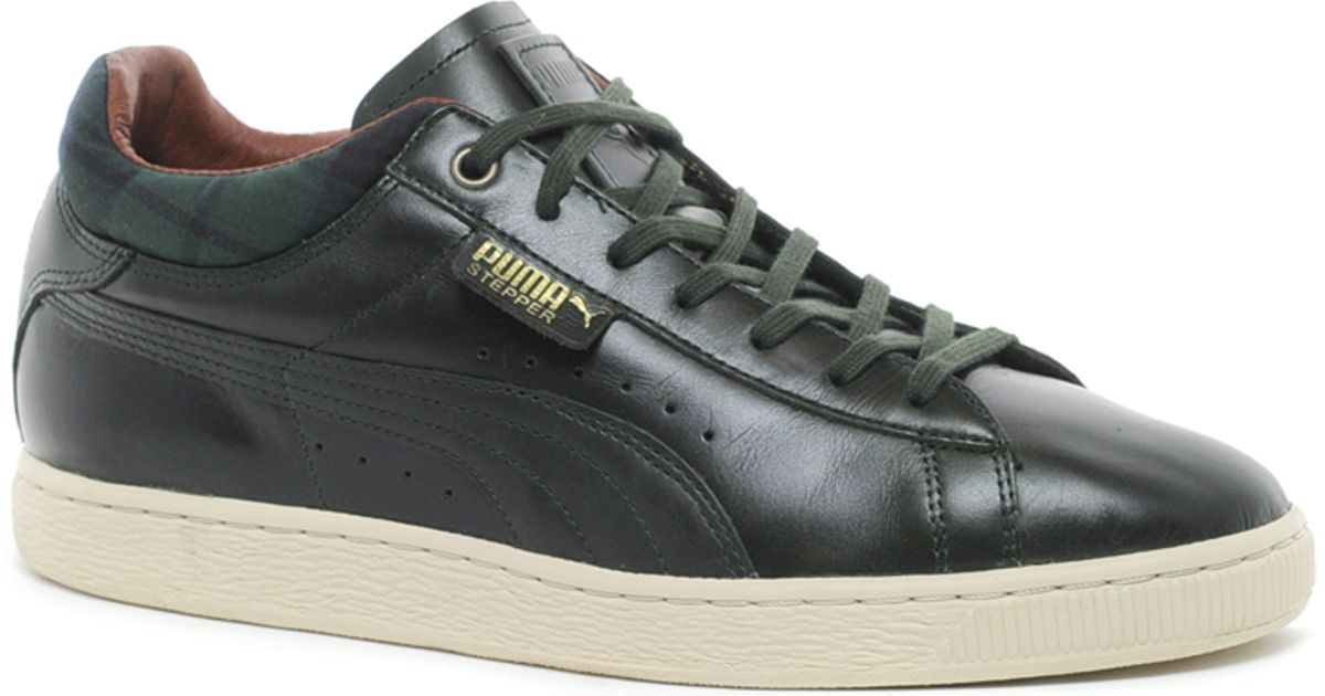 PUMA Stepper Luxe Trainers in Green for Men - Lyst