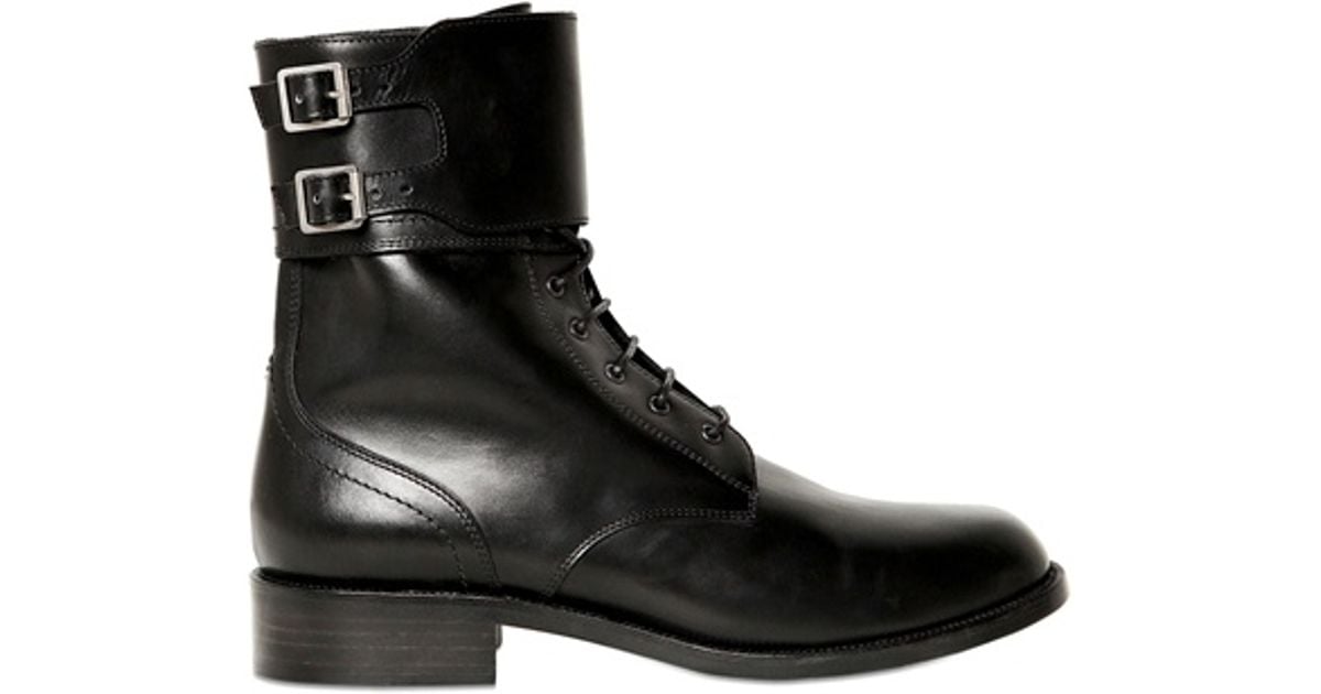 yves saint laurent combat boots