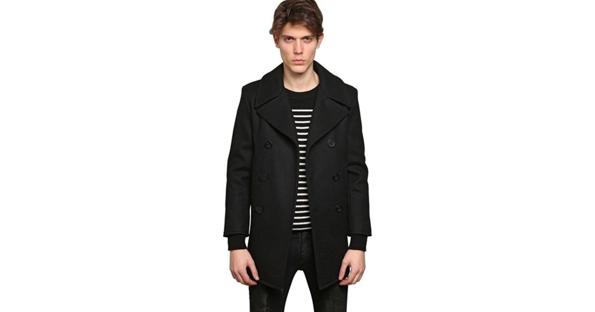 saint laurent peacoat