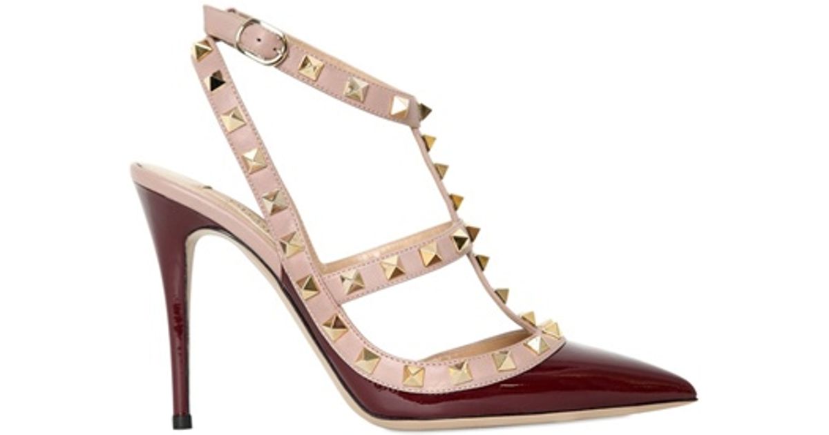 burgundy valentino heels