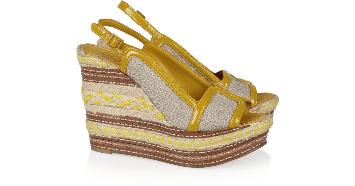 tory burch mustard flats