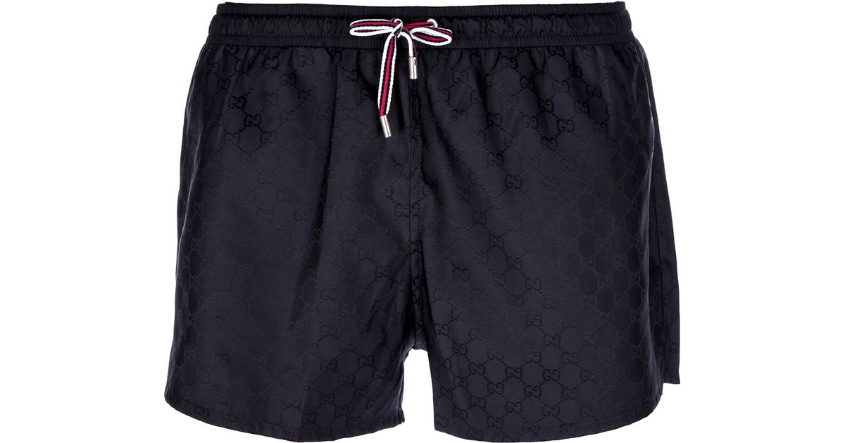 navy gucci shorts