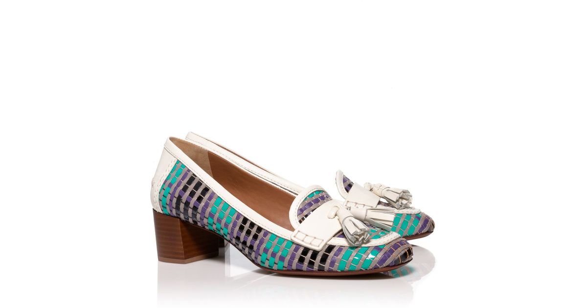 mid heel loafer
