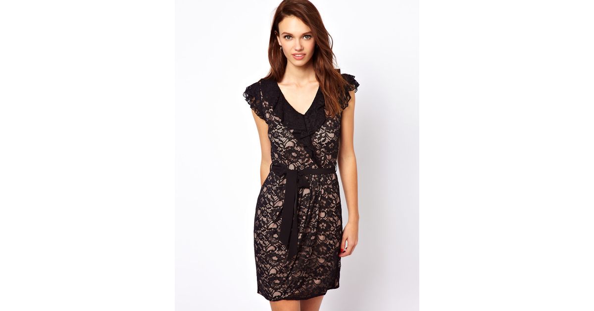 wrap dress lace