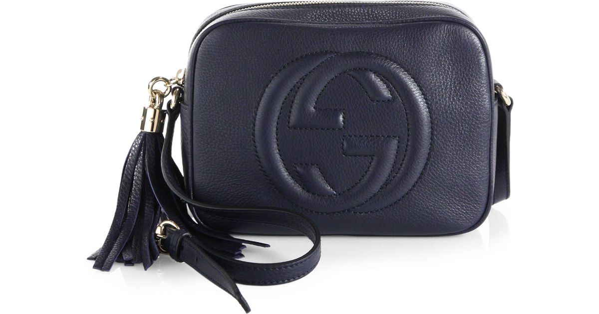 Lyst Gucci Soho Leather Disco Bag in Blue