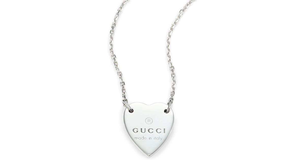 gucci love heart necklace
