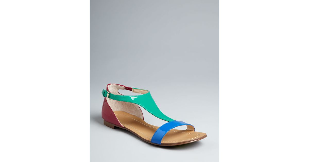 teal color sandals