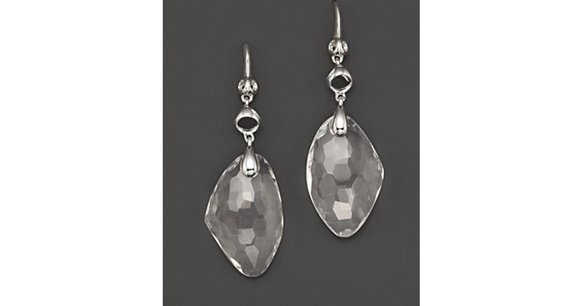 Lyst Di Modolo Sterling Silver And Rock Crystal Triadra Icon Drop Lyst Di Modolo Sterling Silver And Rock Crystal Triadra Icon Drop Earrings In Metallic