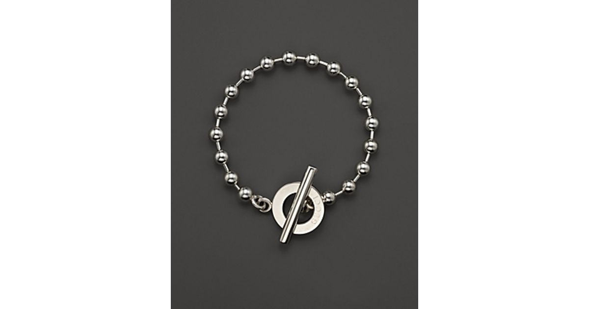 Gucci Boule Sterling Silver Circle Bracelet In Metallic Lyst