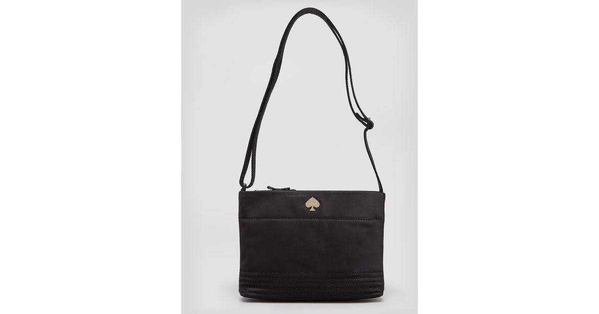 kate spade black nylon crossbody bag