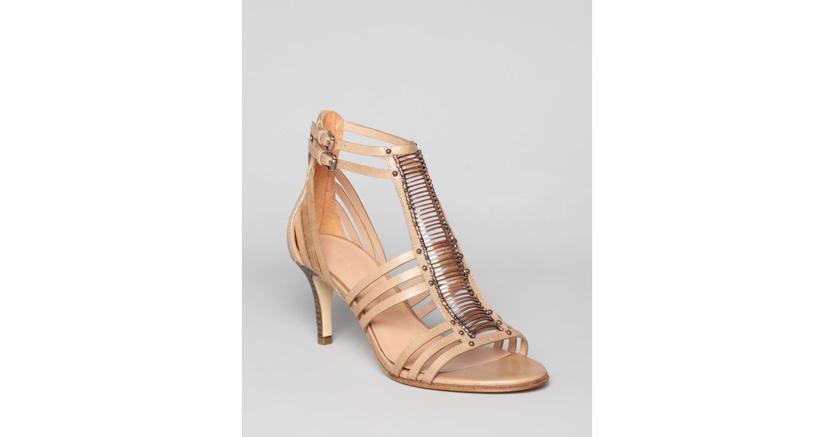 gold sandals mid heel