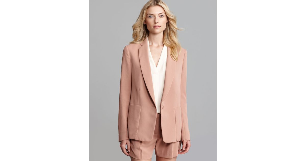 Theory Blazer Dalaine Madera One Button in Copper Nude (Natural) Lyst