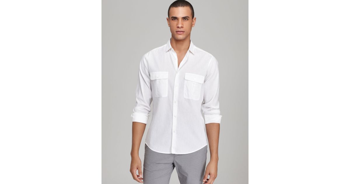 theory linen shirt