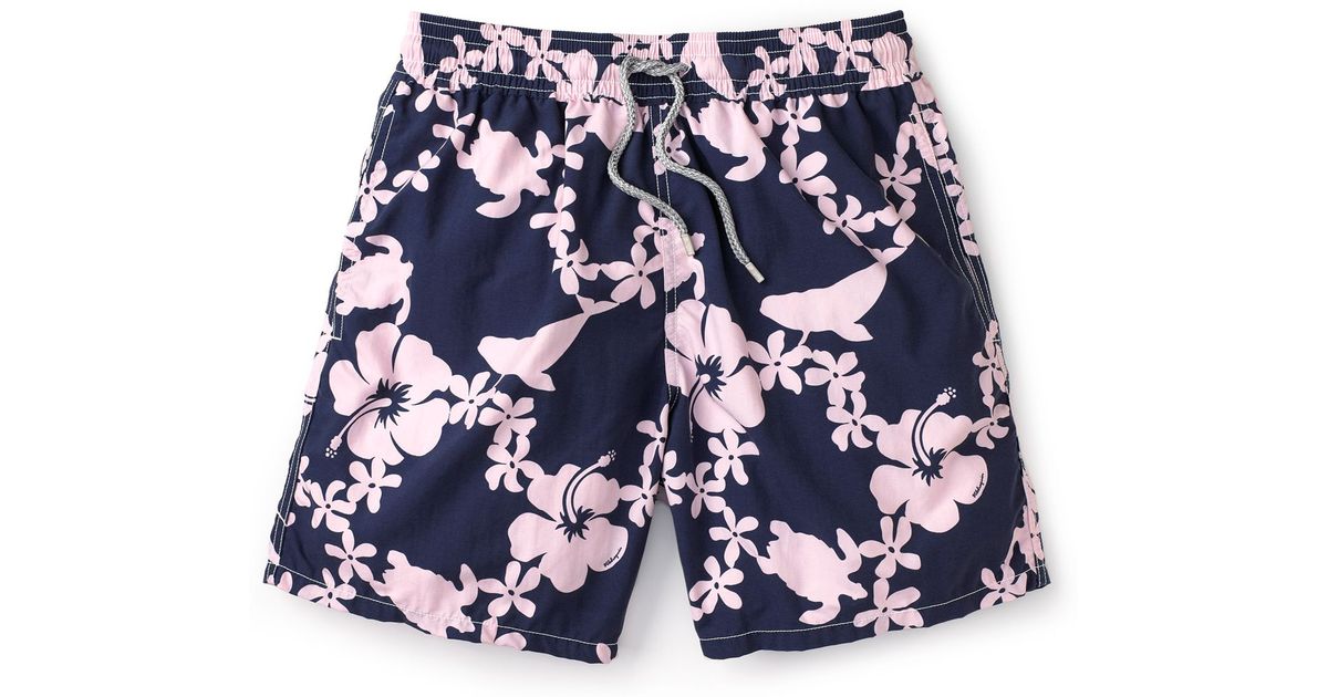 flower swim trunks