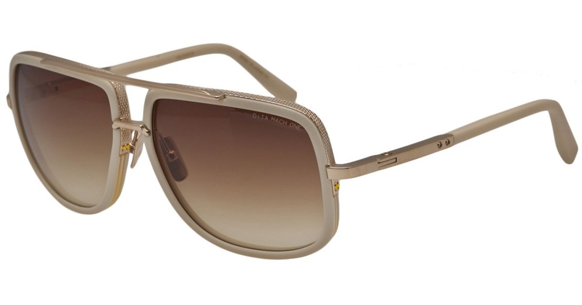 Dita Eyewear Mach One Sunglasses in White for Men | Lyst