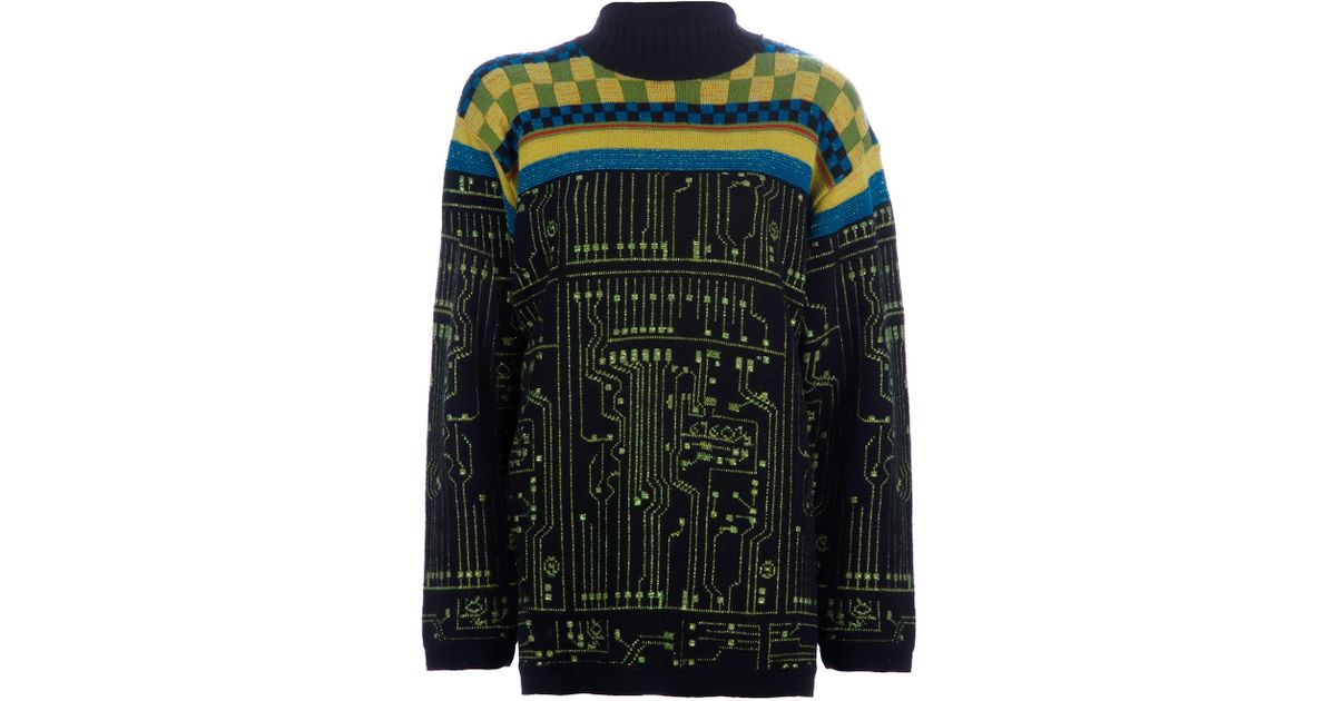 jean paul gaultier circuit board sweater