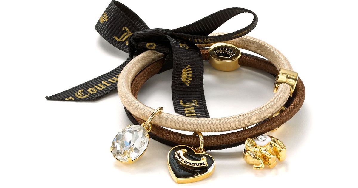 Vintage NWOT Juicy Couture Bracelets or Hair Ties Y2K Vintage Juicy Couture Gold Chain Heart Charm Bracelet  main image 4