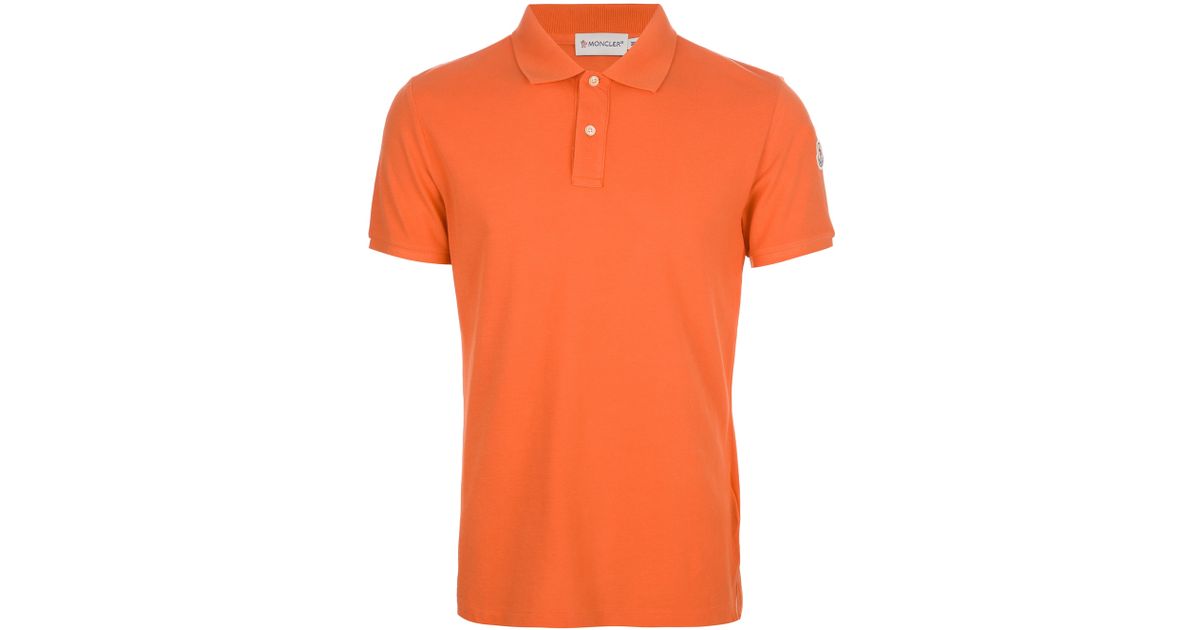 moncler orange polo