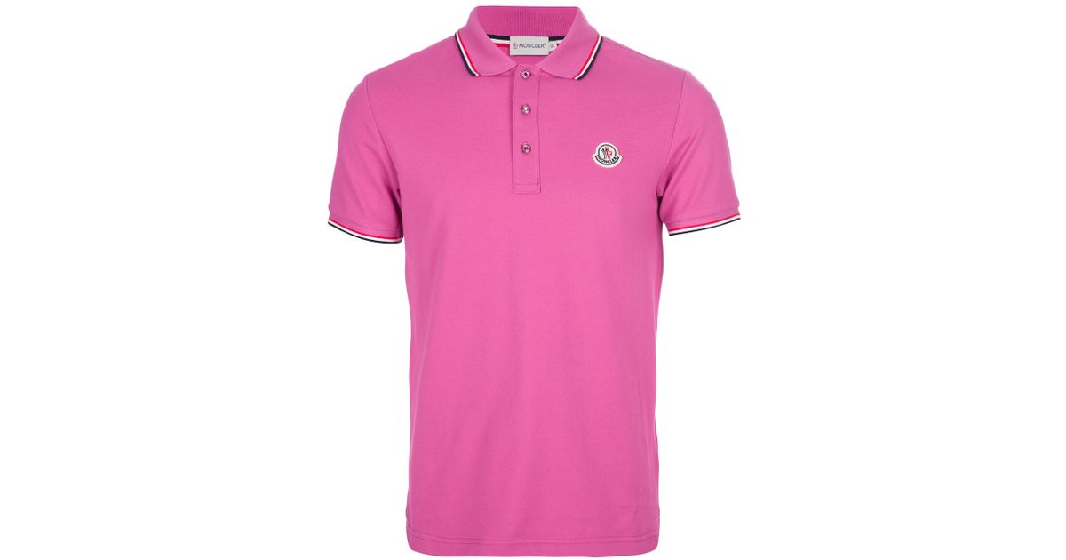 moncler polo pink