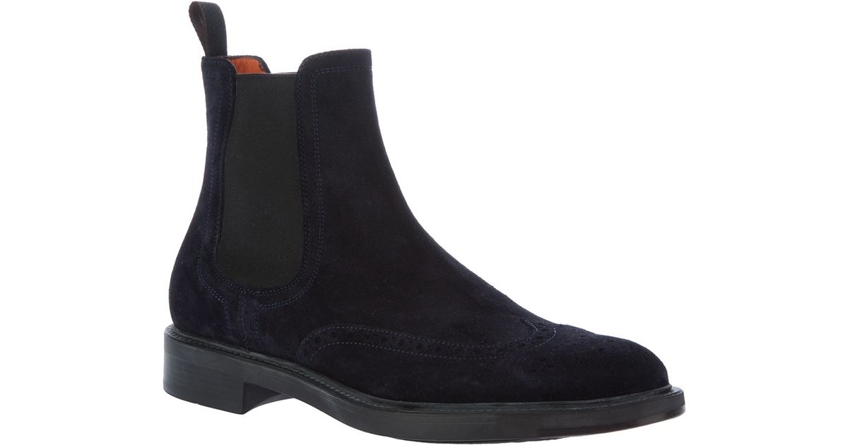 santoni chelsea boots