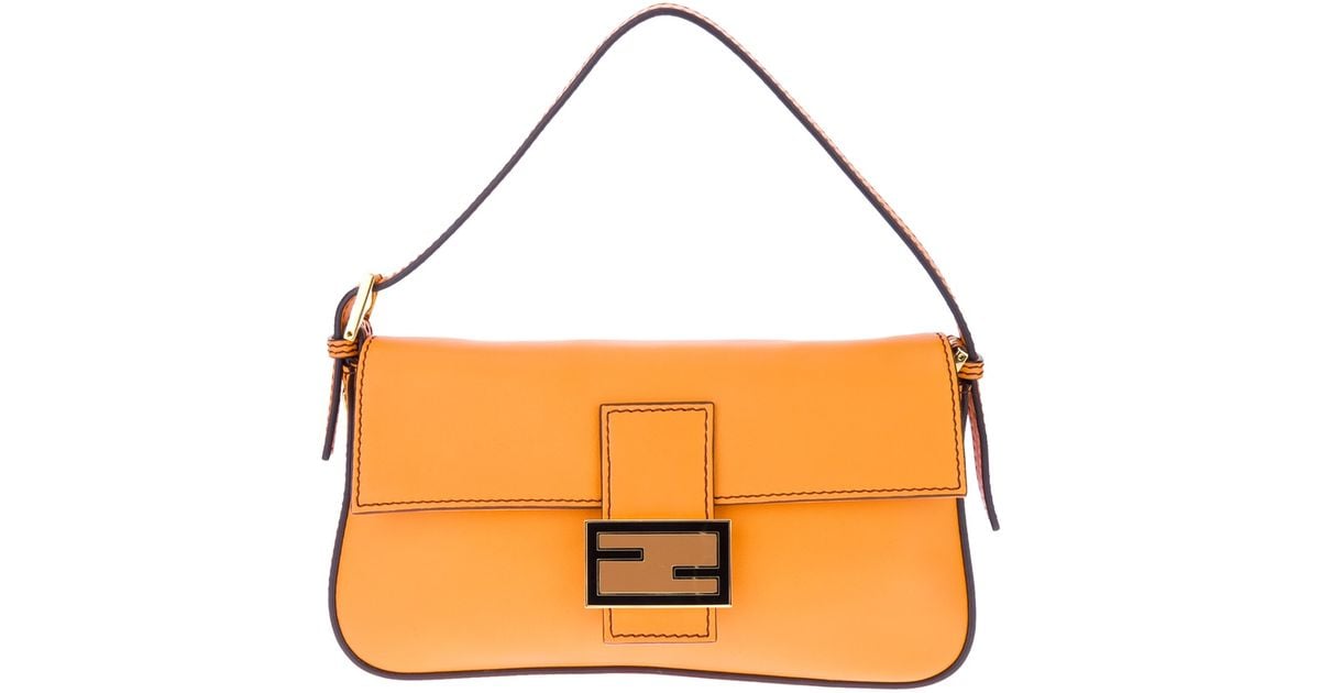 Fendi Baguette Bag in Orange - Lyst