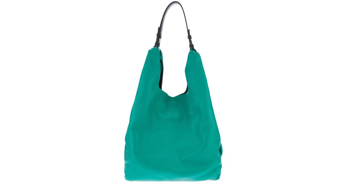 Jil Sander Leather Market Bag in Emerald (Green) Lyst