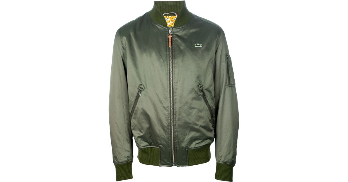 lacoste bomber jacket green Cheaper 