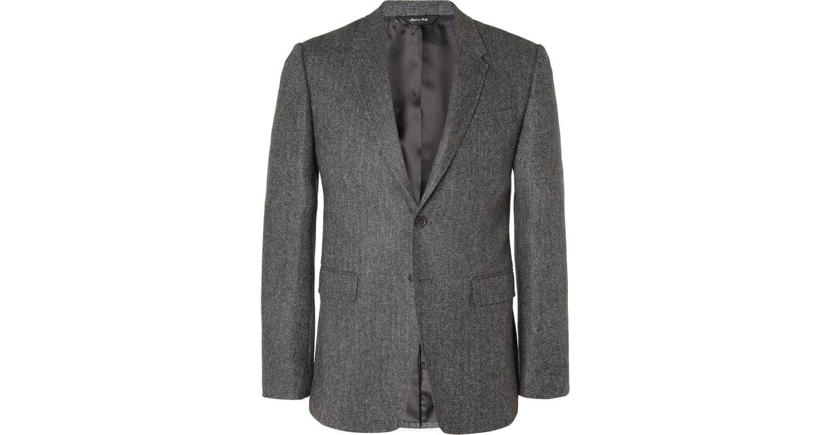 Paul Smith Byard Slim Fit Herringbone Wool Blazer in Gray for Men - Lyst