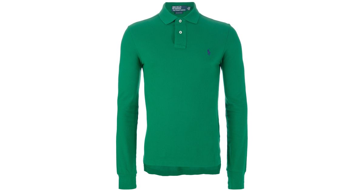 Shop Polo Ralph Lauren Polo Bear Long Sleeve Shirt 710897346001-SAG green