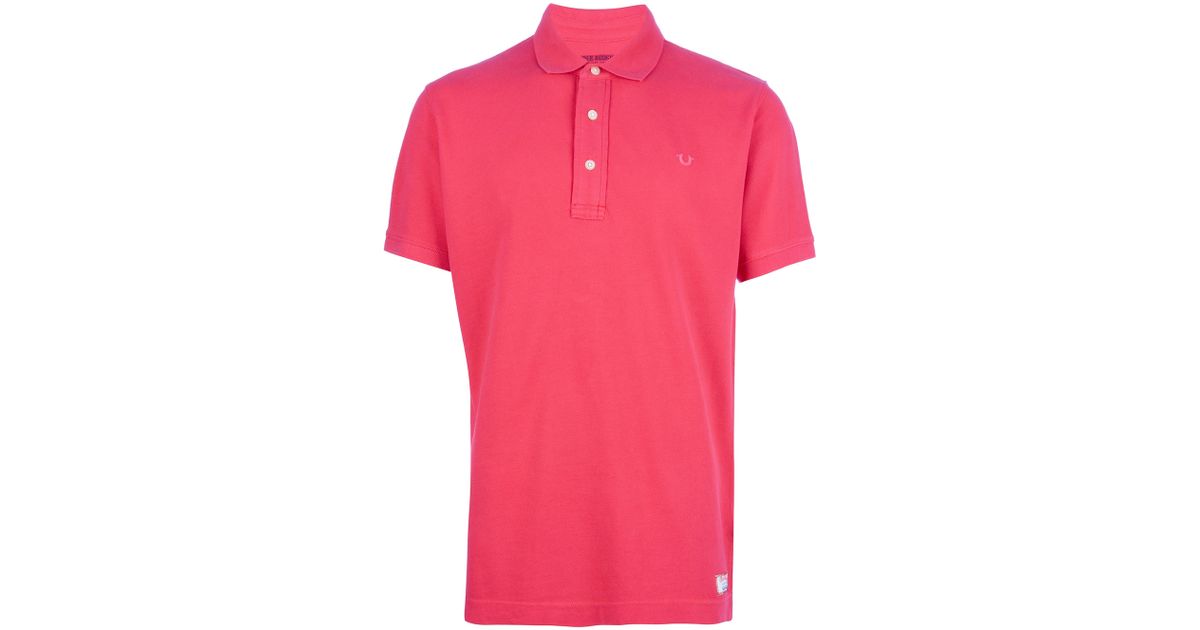 True Religion Classic Polo Shirt in Red for Men Lyst