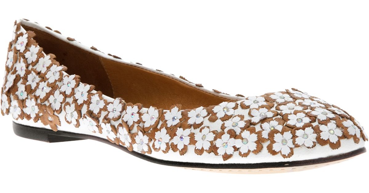 floral ballerina pumps